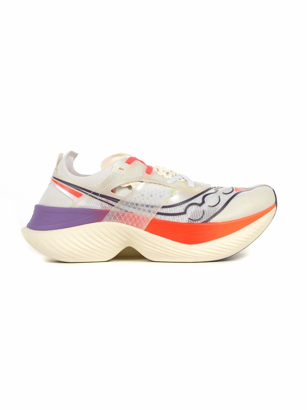 Saucony Endorphin Pro 4 Men’s Running Shoes White Violet Coral